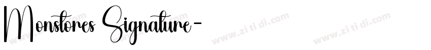Monstores Signature字体转换